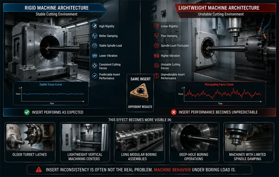 machine rigidity impact on precision boring insert performance machine rigidity impact on precision boring insert performance