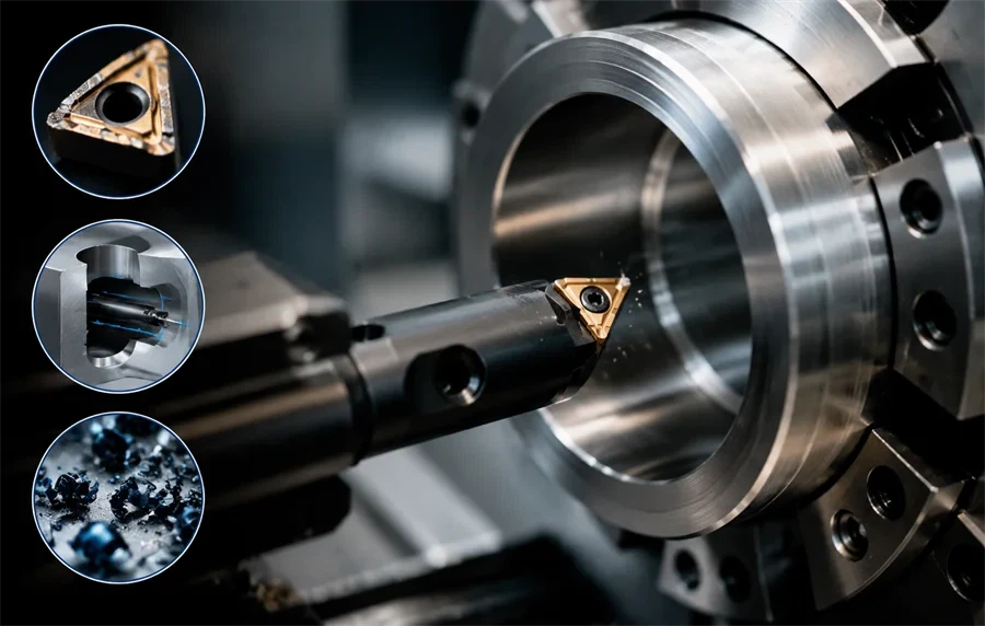 Why Turning Inserts Wear Faster in Deep Bores — Real Causes Behind Instability and Edge Failure