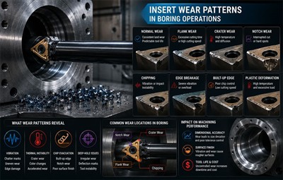 How to Identify Boring Instability Through Insert Wear Patterns